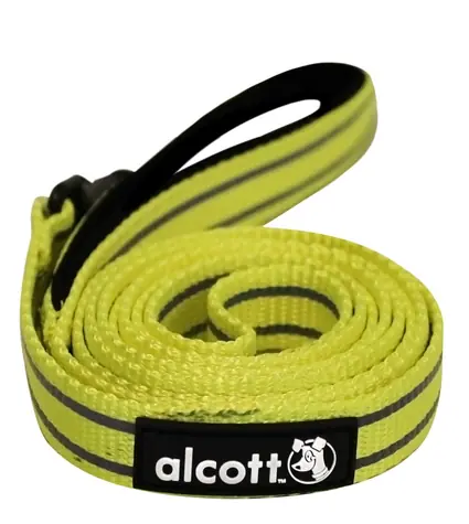 Alcott reflexní vodítko pro psy žlutá - velikost S