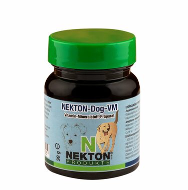 Nekton Dog VM 30g - vitamínový a minerální doplněk pro všechna plemena psů.