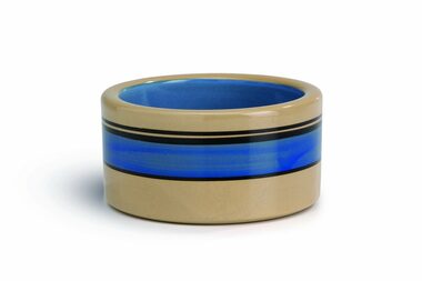Beeztees STRIPES Miska pro kočky modrá 11.5cm