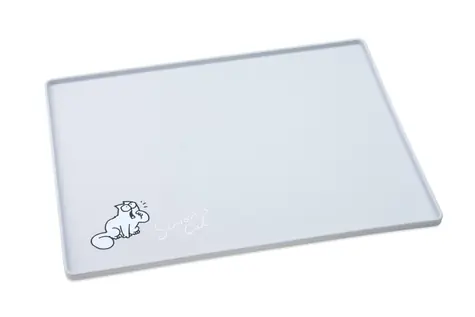 Karlie Simon's Cat Podložka pod misku pro kočky světle šedá 40x30x1 cm