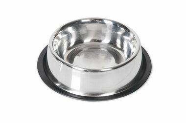 Karlie Nerezová miska s gumovým okrajem 16.5cm 700ml