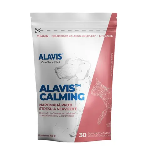 ALAVIS Calming 30 tablet / Přípravek pro potlačení stresu a nervozity u psů a koček