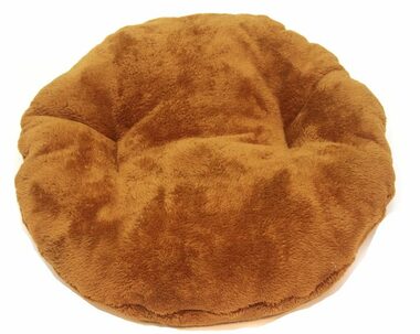 Marysa DE LUXE polštář kruh skořicová