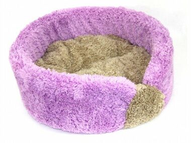 Marysa DE LUXE pelíšek fialová-béžová