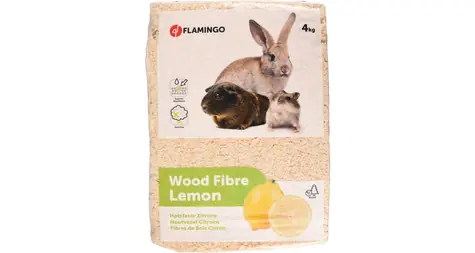 Flamingo Dřevěná podestýlka s vůní citronu 4kg
