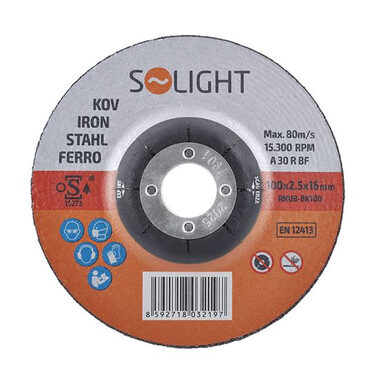 Solight brusný kotouč na ocel 100 x 2.5 x 16 mm