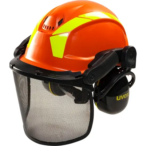 Uvex pheos forestry 9774 / lesnická ochranná helma / oranžová