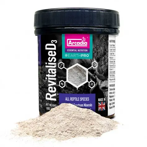 Arcadia EarthPro - RevitaliseD3 100g / Přírodní mix pro plazy