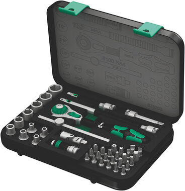 WERA 8100 SA 4 Ráčnová sada Zyklop Speed / upínací část 1/4" / palcová / 41 dílný