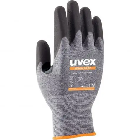 Uvex athletic D5 XP - vel. 9 / Ochranné rukavice / Použítí - suché mírně vlhké/olejnaté prostředí