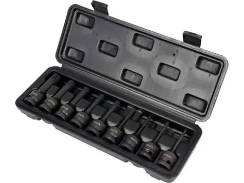 YATO YT-10691 / Sada nástrčných rázových nástavců SPLINE 1/2" 9ks 