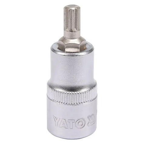 YATO YT-04342 / Nástavec 1/2" bit vícezubý M8 55 mm