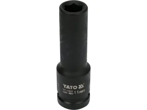 YATO YT-1031 / Nástavec 1/2" rázový šestihranný hluboký 11 mm / CrMo