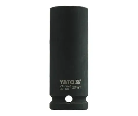 YATO YT-1040 / Nástavec 1/2" rázový šestihranný hluboký 20 mm / CrMo