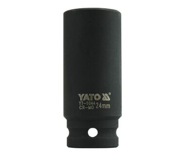YATO YT-1044 / Nástavec 1/2" rázový šestihranný hluboký 24 mm / CrMo
