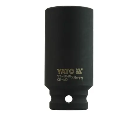 YATO YT-1048 / Nástavec 1/2" rázový šestihranný hluboký 28 mm / CrMo