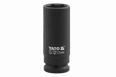 YATO YT-1049 / Nástavec 1/2" rázový šestihranný hluboký 29 mm / CrMo