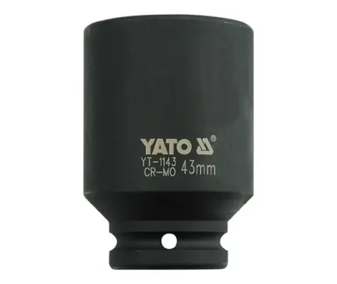 YATO YT-1143 / Nástavec 3/4" rázový šestihranný hluboký 43 mm / CrMo