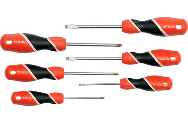 YATO YT-25965 / Sada šroubováků 6ks / - 3-6mm / + PH0-PH2