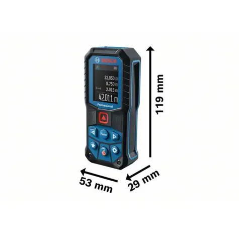 BOSCH GLM 50-22 Professional / Laserový měřič vzdáleností / Rozsah až: 50 m / 2x 1.5 V LR6 (AA)