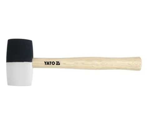 YATO YT-4602 / Palička gumová 370 g / černobílá