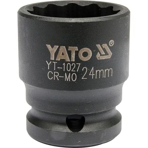 YATO YT-1027 / Nástavec 1/2" rázový dvanáctihranný 24 mm / CrMo