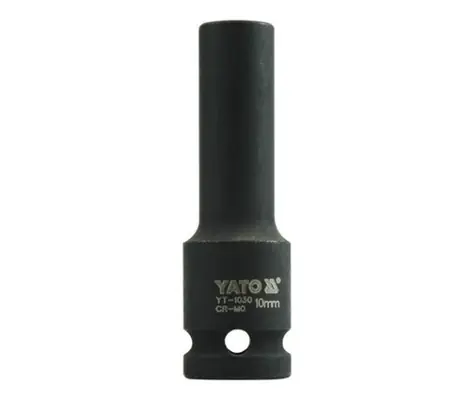 YATO YT-1030 / Nástavec 1/2" rázový šestihranný hluboký 10 mm / CrMo