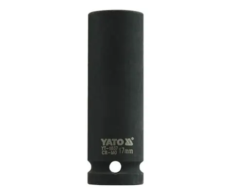 YATO YT-1037 / Nástavec 1/2" rázový šestihranný hluboký 17 mm / CrMo