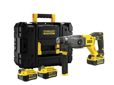 Stanley FMCH900M22 / Bezuhlíkové aku kombinované kladivo FatMax s vybavením / 5500 úderů/min o síle 2J  