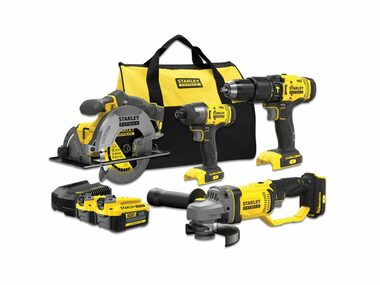 Stanley V20 SFMCK469M2 / Sada Aku nářadí / SFMCD711&SFMCF800&SFMCG400&SFMCS500/ 4x18V / 2x 4.0Ah