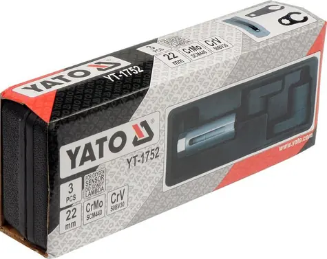 YATO YT-1752 / Sada klíčů nástrčných na lambda sondy 3 ks