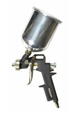 Stanley 150133XSTN / Pneu Stříkací pistole na barvy / Tlak 2 bary / 500 ml / Spotřeba vzduchu 200 l-min