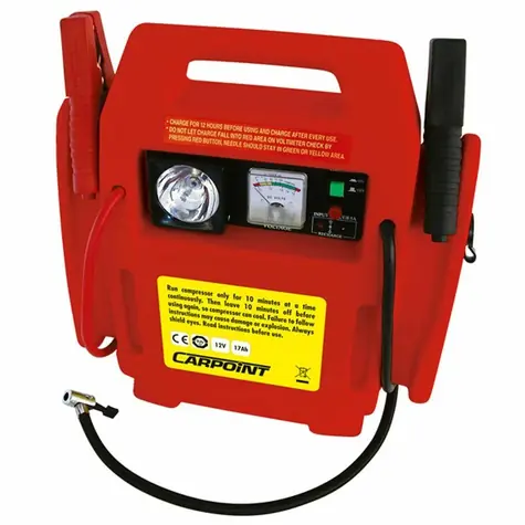 Carpoint Jumpstarter / pomocný startovací zdroj s kompresorem 12V 17Ah