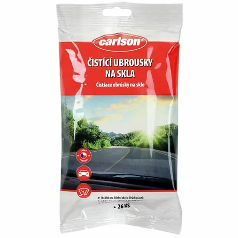 Carlson čisticí ubrousky na skla 26ks
