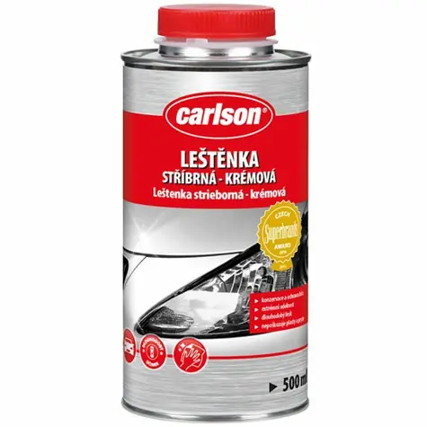 Carlson Leštěnka na lak karosérie s barevným pigmentem - stříbrná krémová 500ml