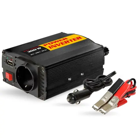 Aroso Měnič napětí 12V-230V 300W - s USB výstupem