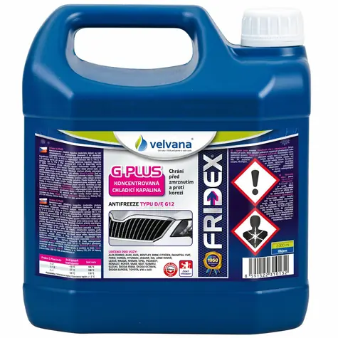 Velvana 31.013 chladicí kapalina Fridex G Plus / Typ F / G12 / VW TL774F - 3l