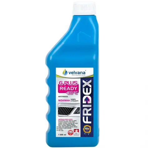 Velvana 31.012 chladicí kapalina Fridex G Plus / Typ F / G12 / VW TL774F - 1l Readymix -30°C