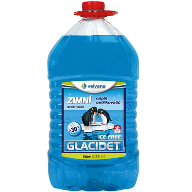 Velvana Zimní směs do ostřikovačů Glacidet Ice Free -30°C - 5l PET láhev