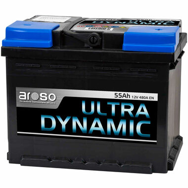 Aroso Autobaterie/akumulátor kyselino-olověný Ultra Dynamic 12V 55Ah 480A EN