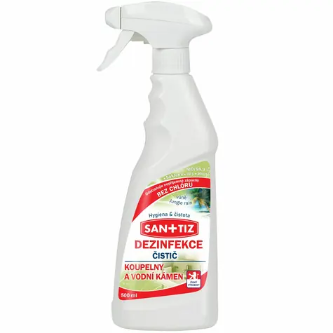 Sanitiz čisticí prostředek na koupelny a vodní kámen - dezinfekce 500ml - parfém Jungle rain