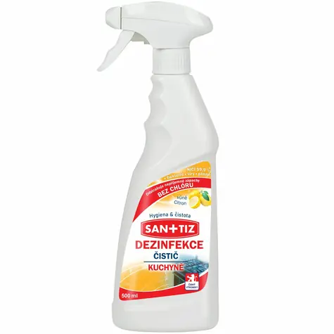 Sanitiz čisticí prostředek na kuchyně - dezinfekce 500ml - parfém citrón