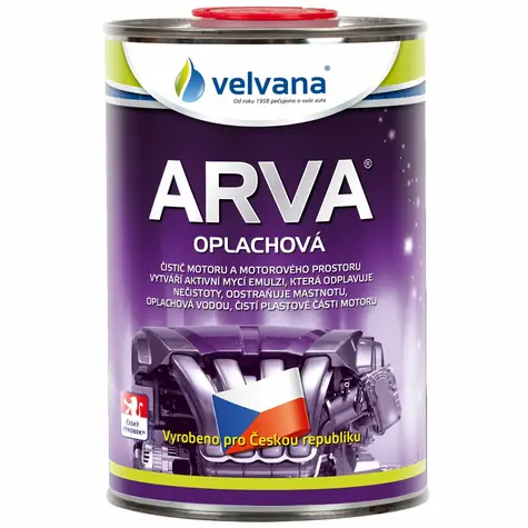 Velvana Čistič motorů Arva oplachová 1l - CZ verze