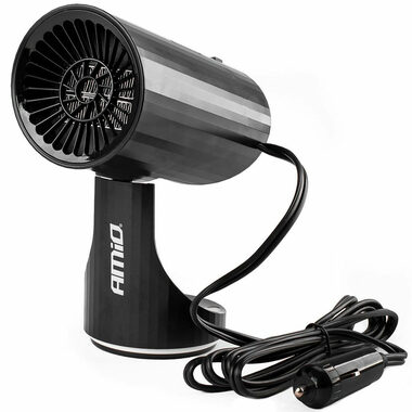 AMiO Ventilátor s topením do auta 12V 150W - válcový