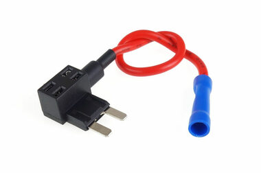 AMiO Držák nožové pojistky Mini s odbočkou / bypass 12V 20A - pro připojení dalších spotřebičů