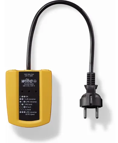 Wiha 45220 Tester zásuvek 230 V AC / CAT II
