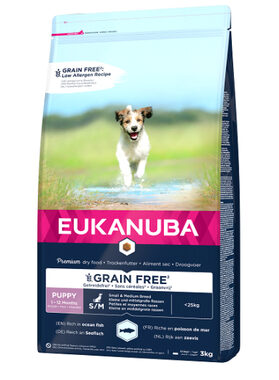 Eukanuba Puppy&Junior Small&Medium - Ocean fish 3 kg / granule pro psy / pro štěňata malých a středních plemen