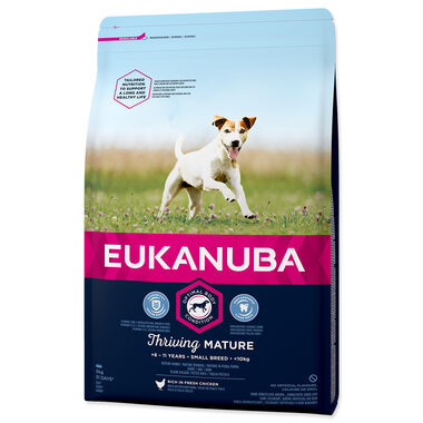 Eukanuba Mature & Senior Small 3 kg / granule pro psy / pro starší malá plemena / od 8 do 11 let