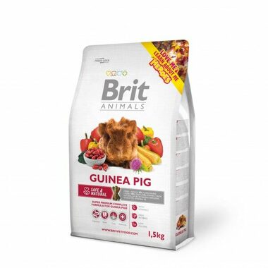 Brit Animals Guinea Pig Complete 1.5 kg / Superprémiové kompletní krmivo pro morčata / s přidaným vitamínem C.