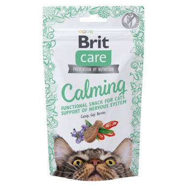 Brit Care Cat Snack Calming 50 g / Poloměkký funkční pamlsek
